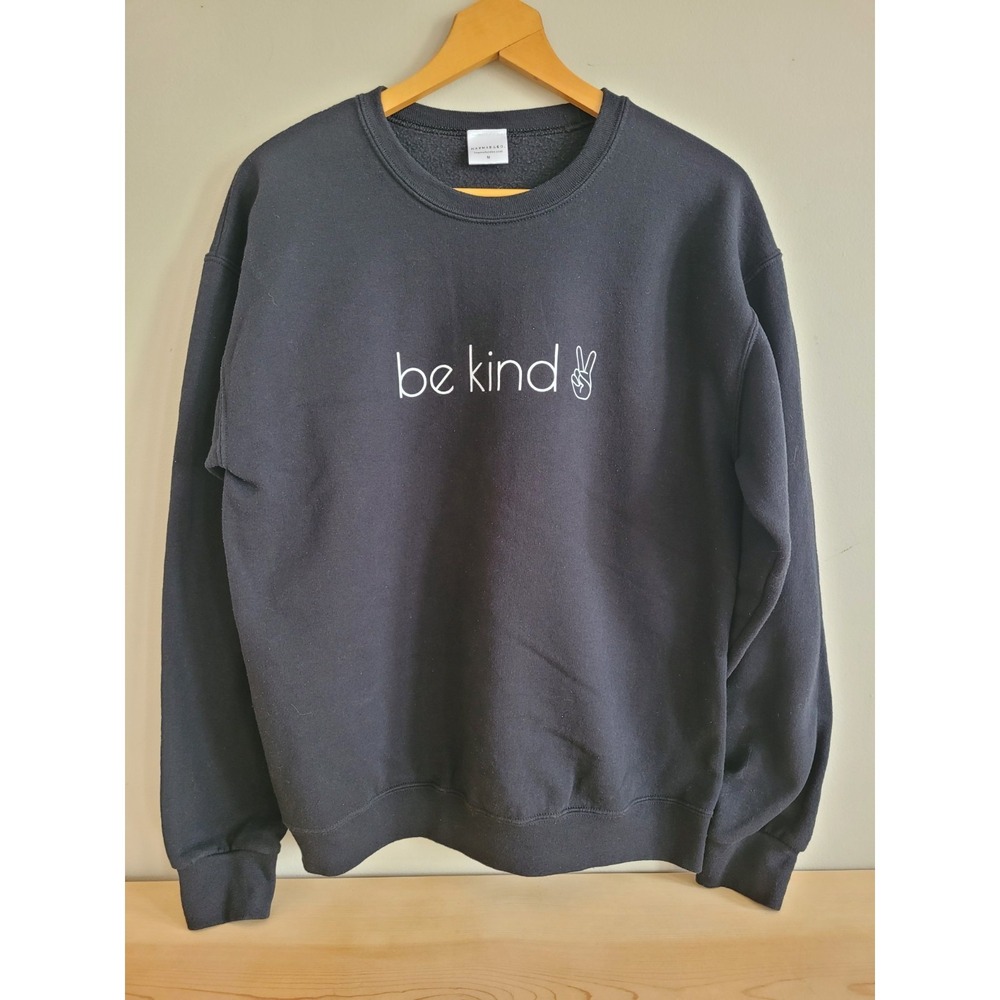 Be Kind HayMad & CO Crew Neck Sweatshirt, Size M Black